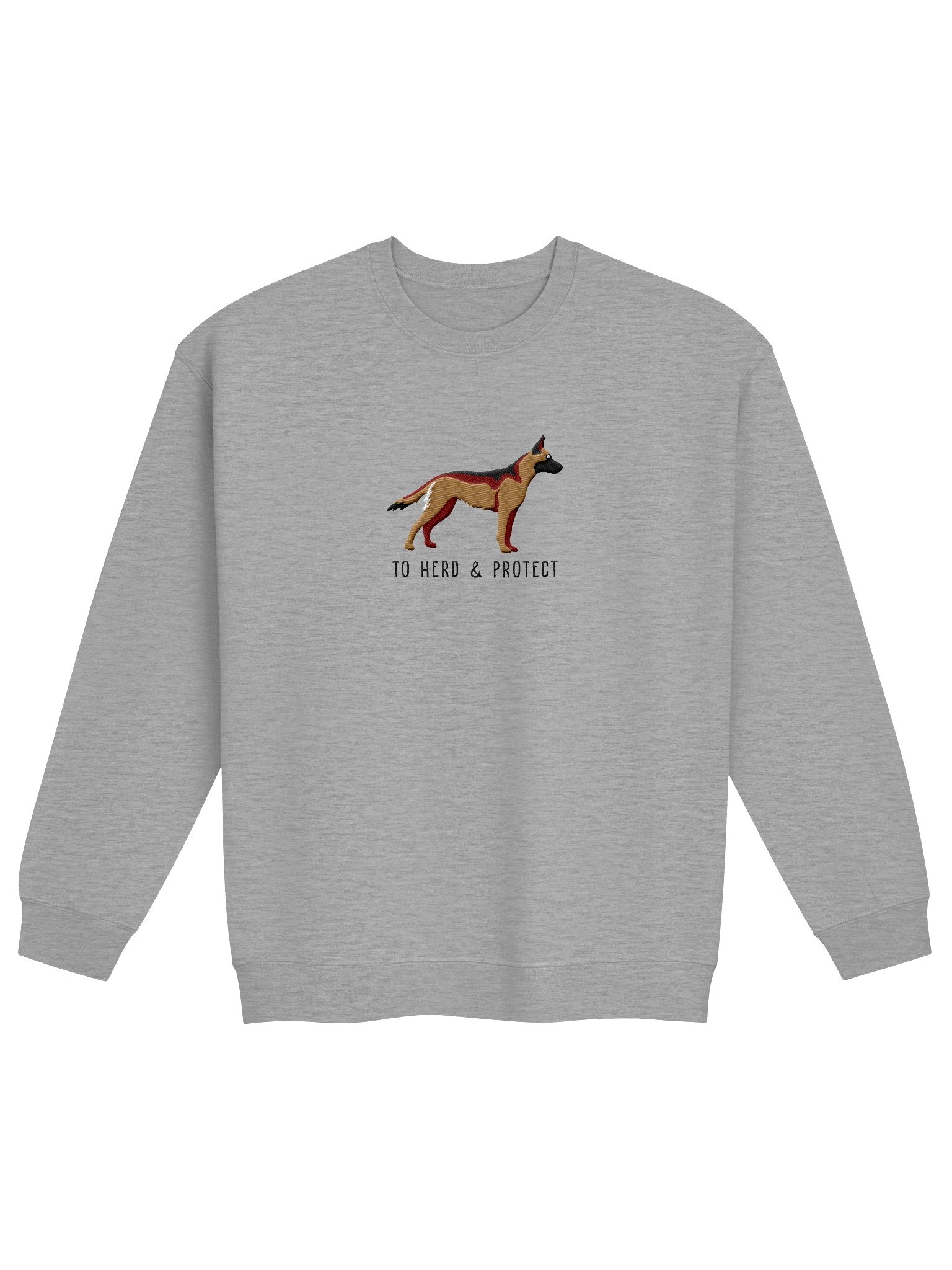 To Herd and Protect Sweatshirt (Embroidered) of a Belgian Malinois(Sable) product image (4)