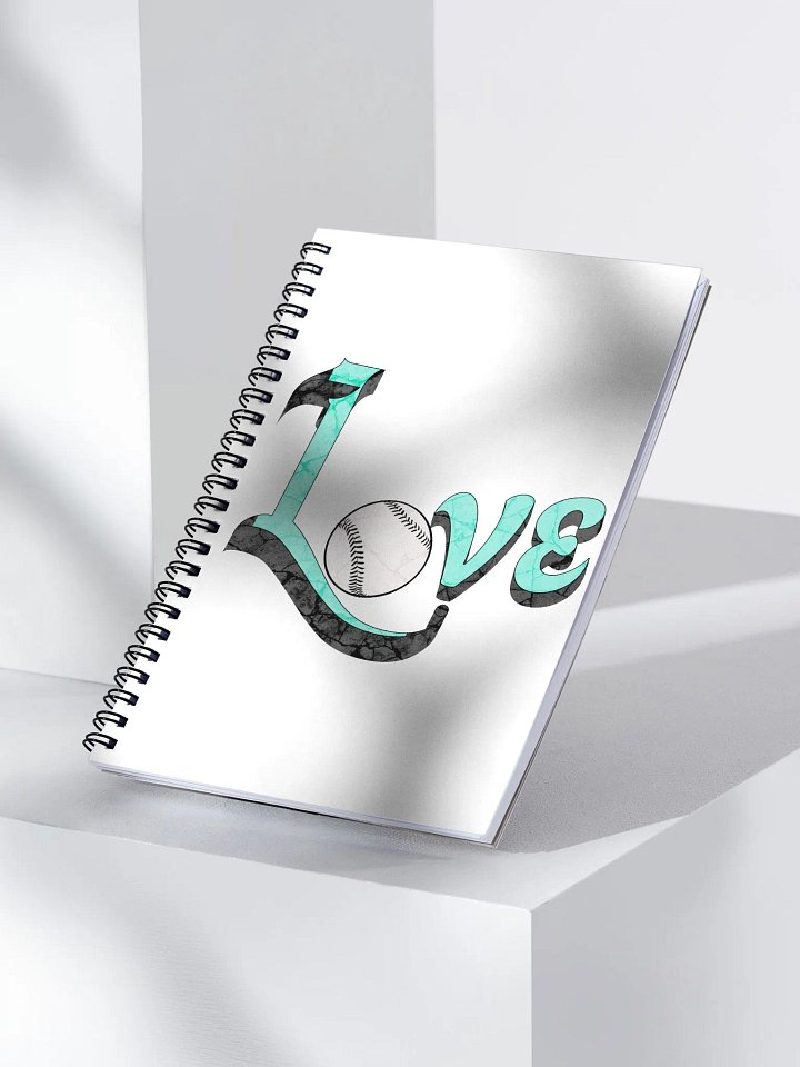 Love Baseball Spiral Notebook product image (2)