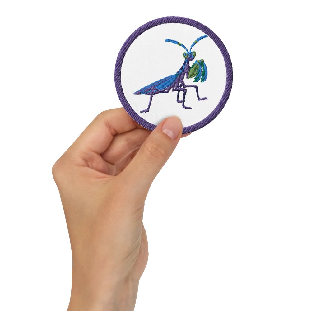 Praying Mantis Embroidered Patch product image (10)