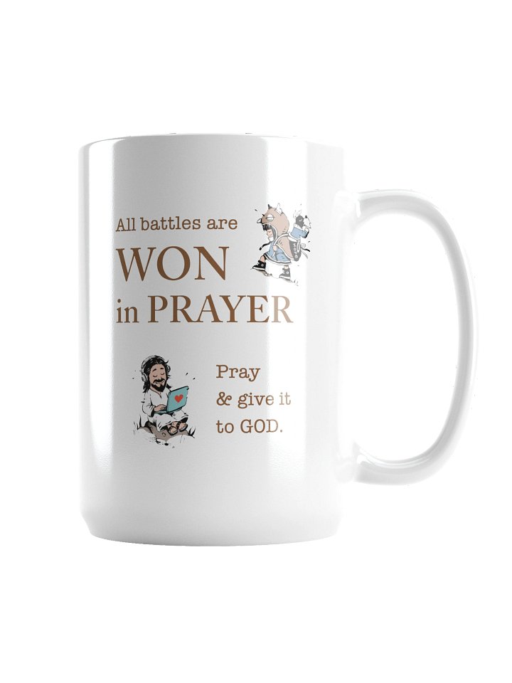 "Won in Prayer" mug product image (2)