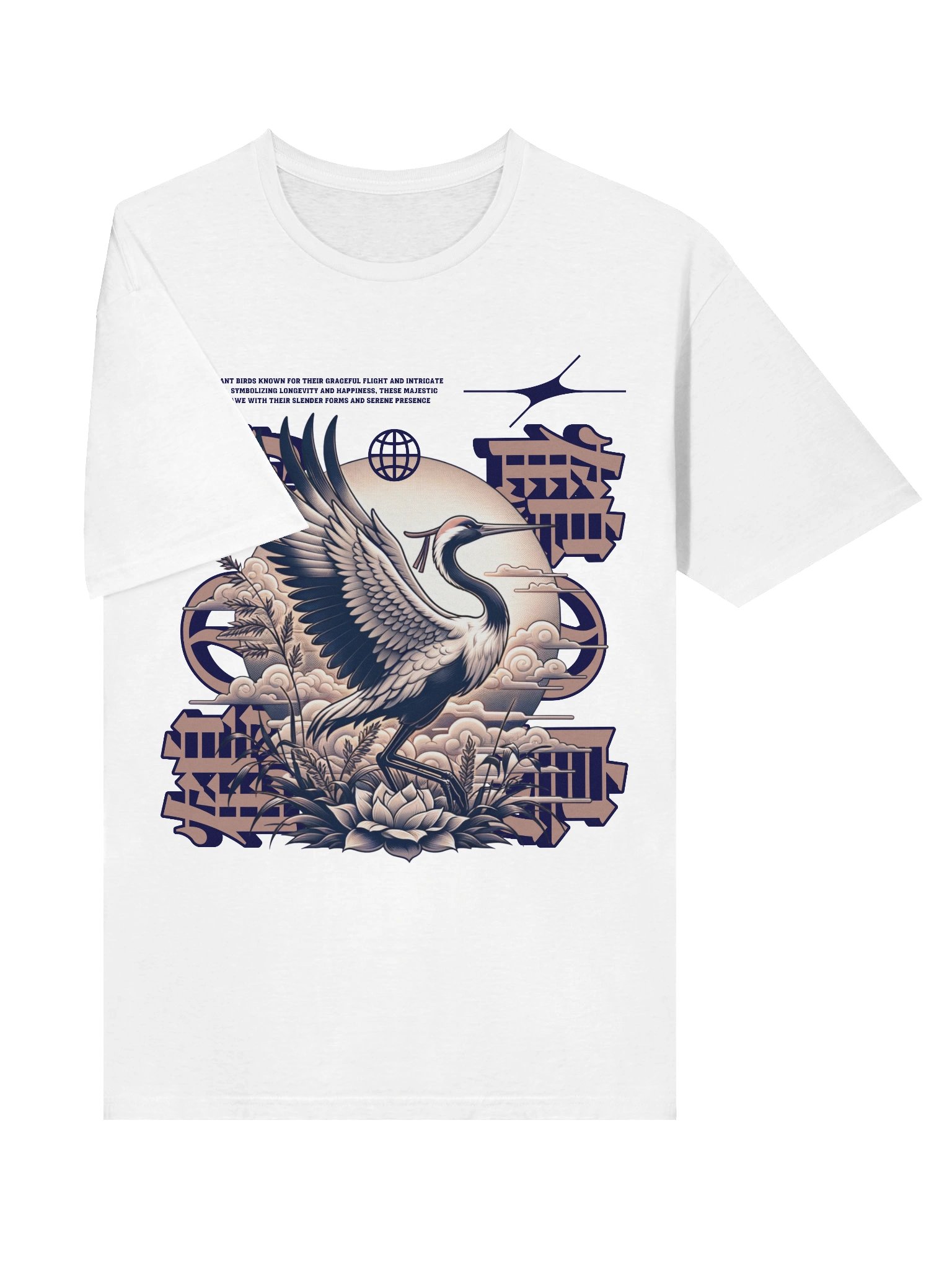Crane Longevity Elegance T-Shirt - Gildan Softstyle product image (3)