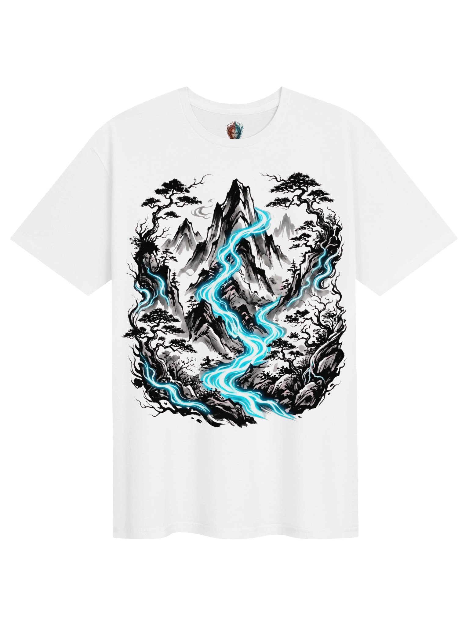 Psionic Current | Japanese Ink Fantasy Landscape product image (1)