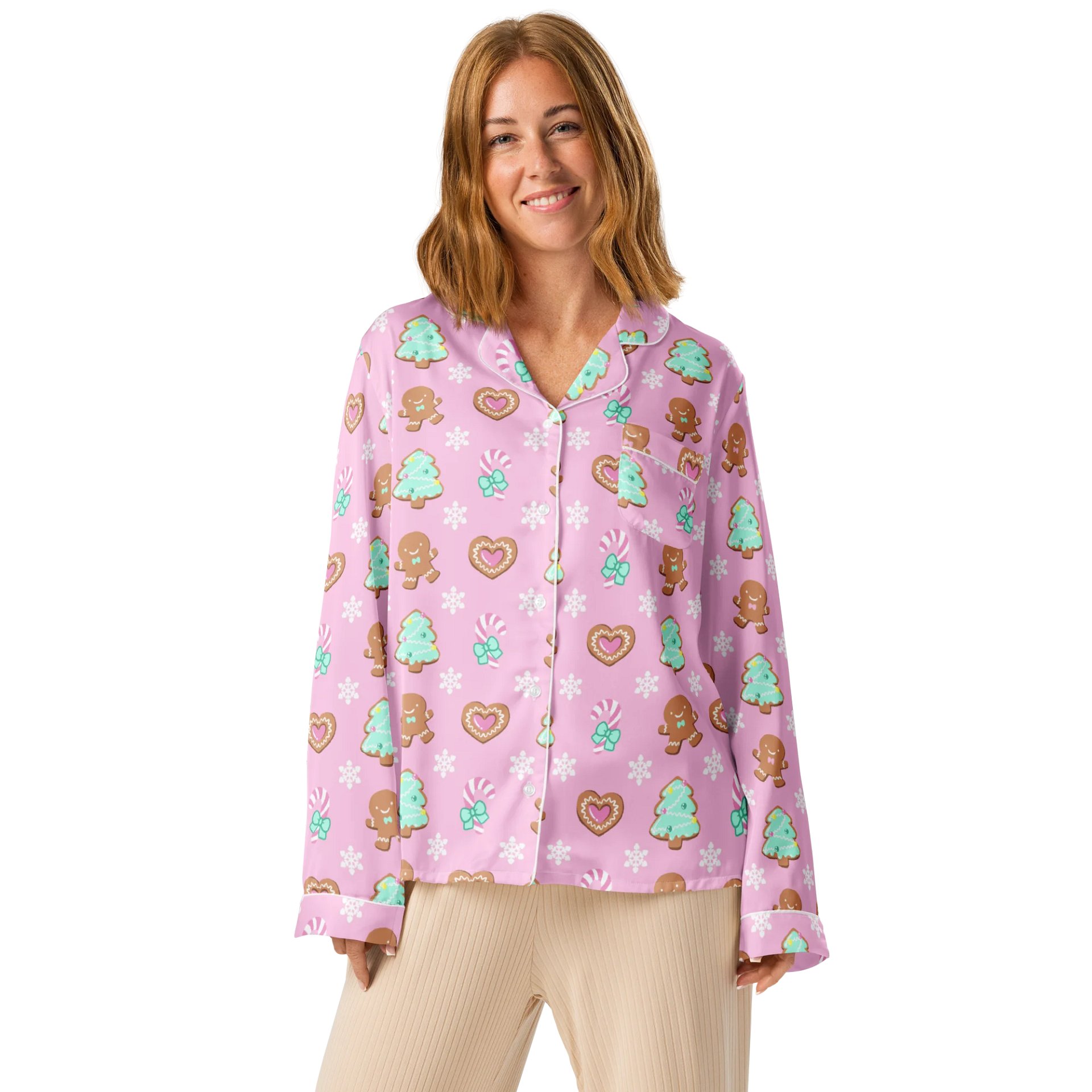 Cozy Gingerbread Pajama Top product image (1)