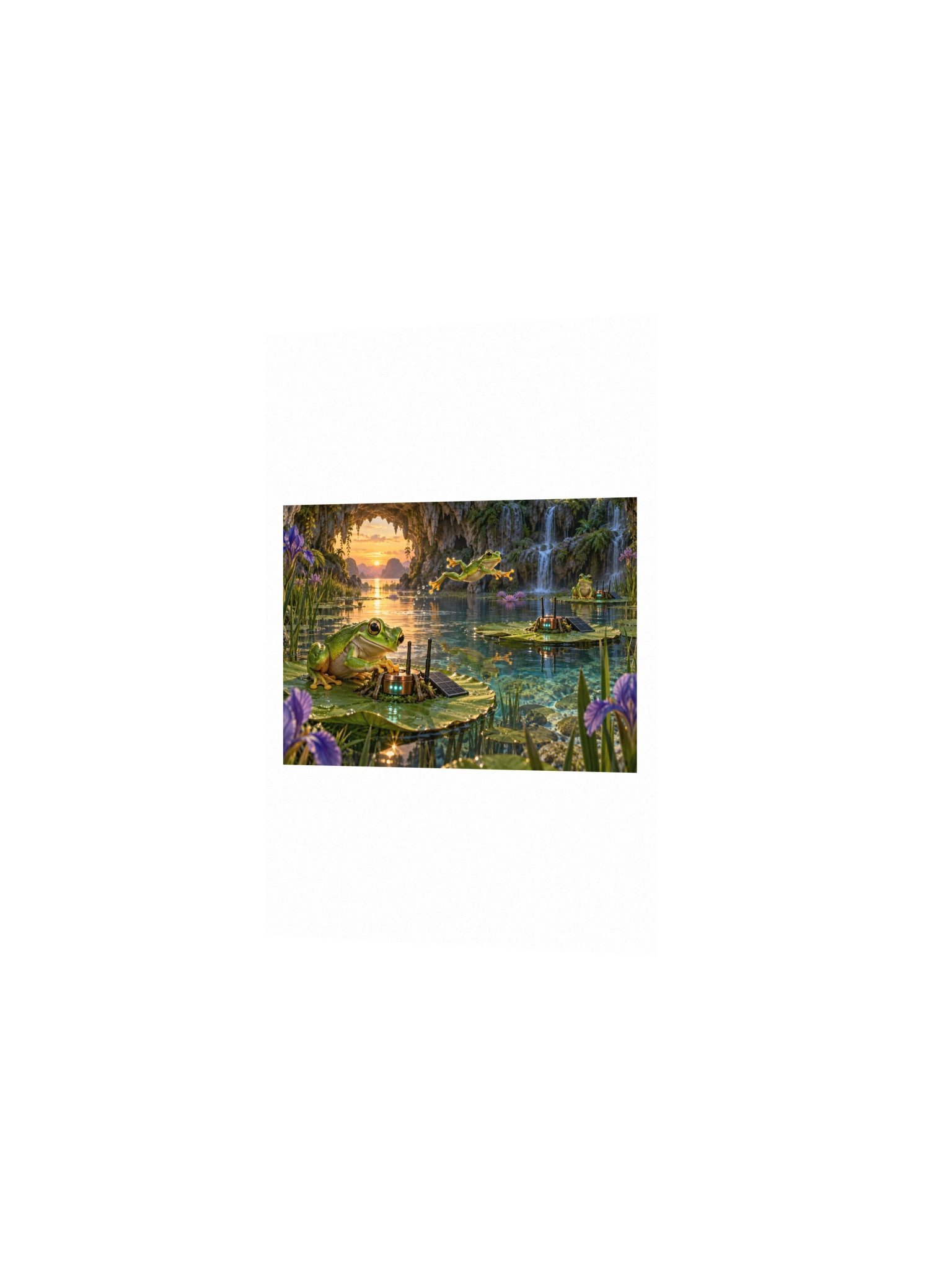Packet Pond Small Art Print product image (2)