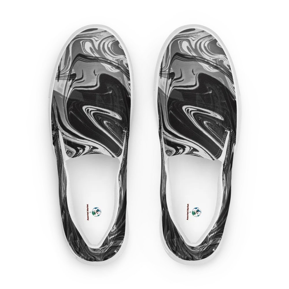Fluid Chaos Men's Canvas Slip-On Shoes product image (1)