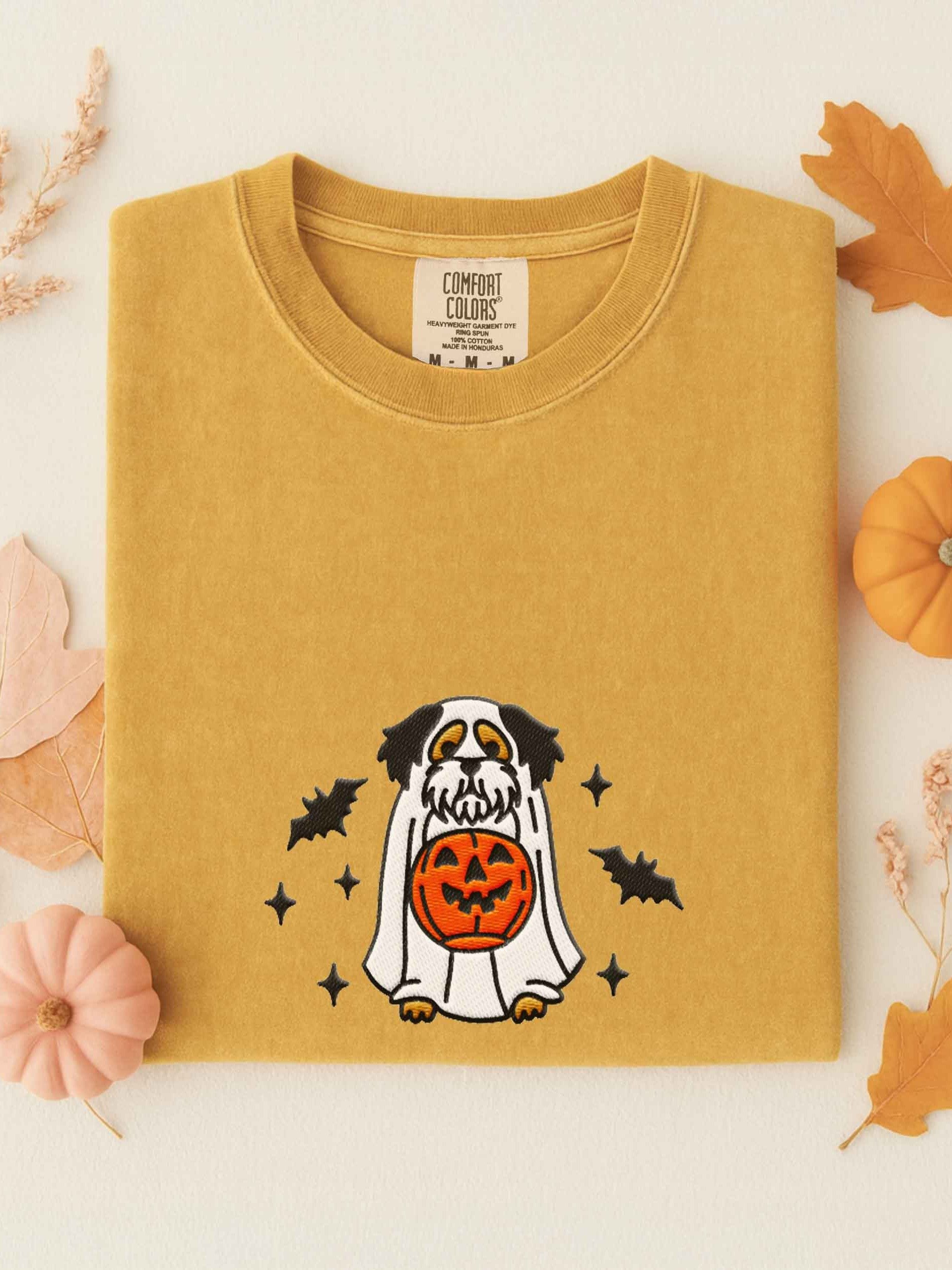 Halloween Havanese(Tricolor) Embroidered T-Shirt product image (1)