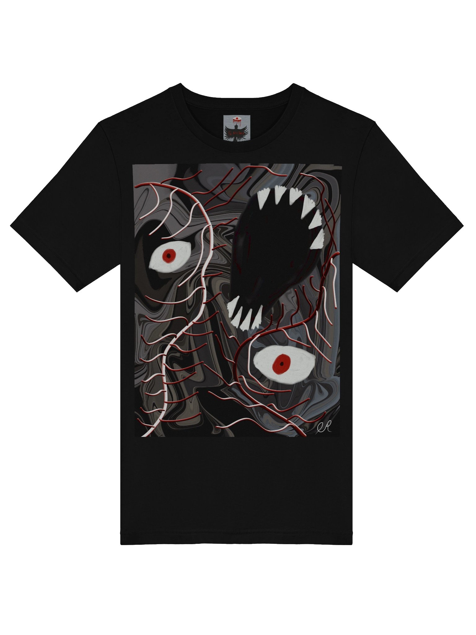Marbled Eyes Surreal Graphic Tee product image (5)