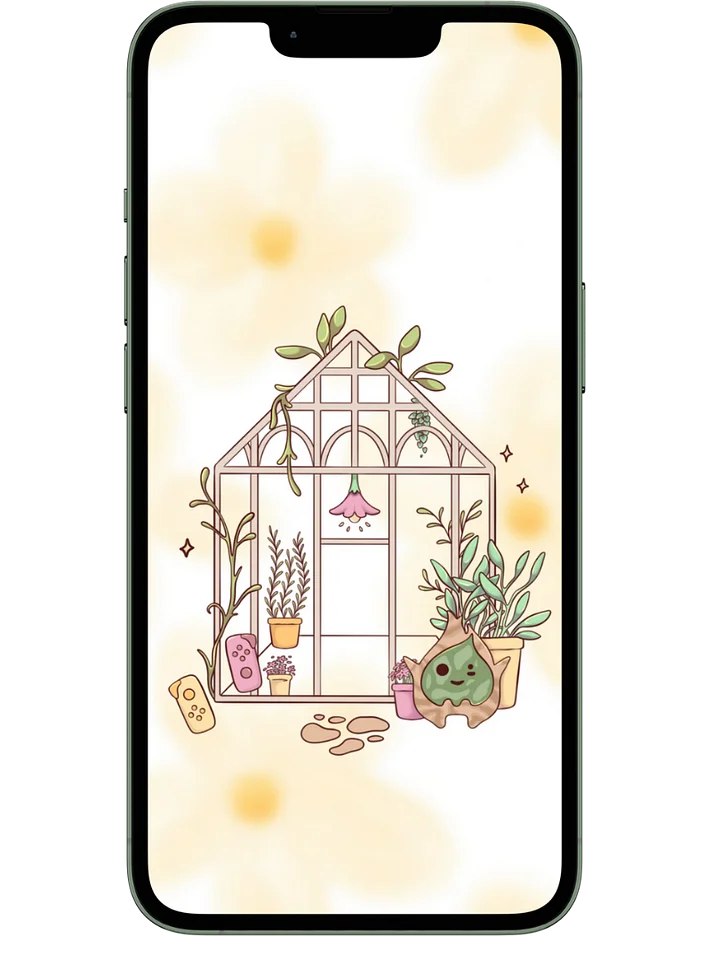 Yellow Flower Greenhouse Phone Background product image (1)