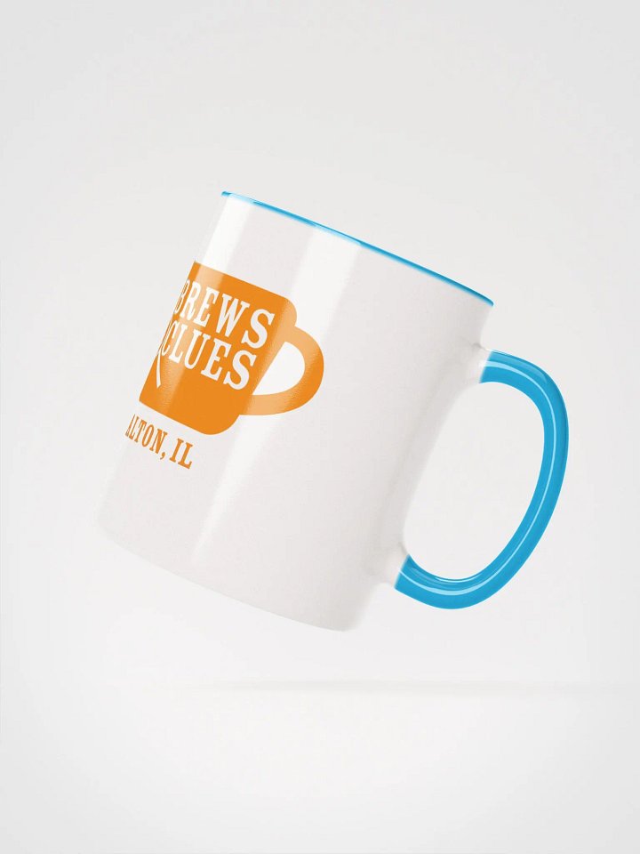 Brews & Clues Blue Accent Coffee Mug product image (2)