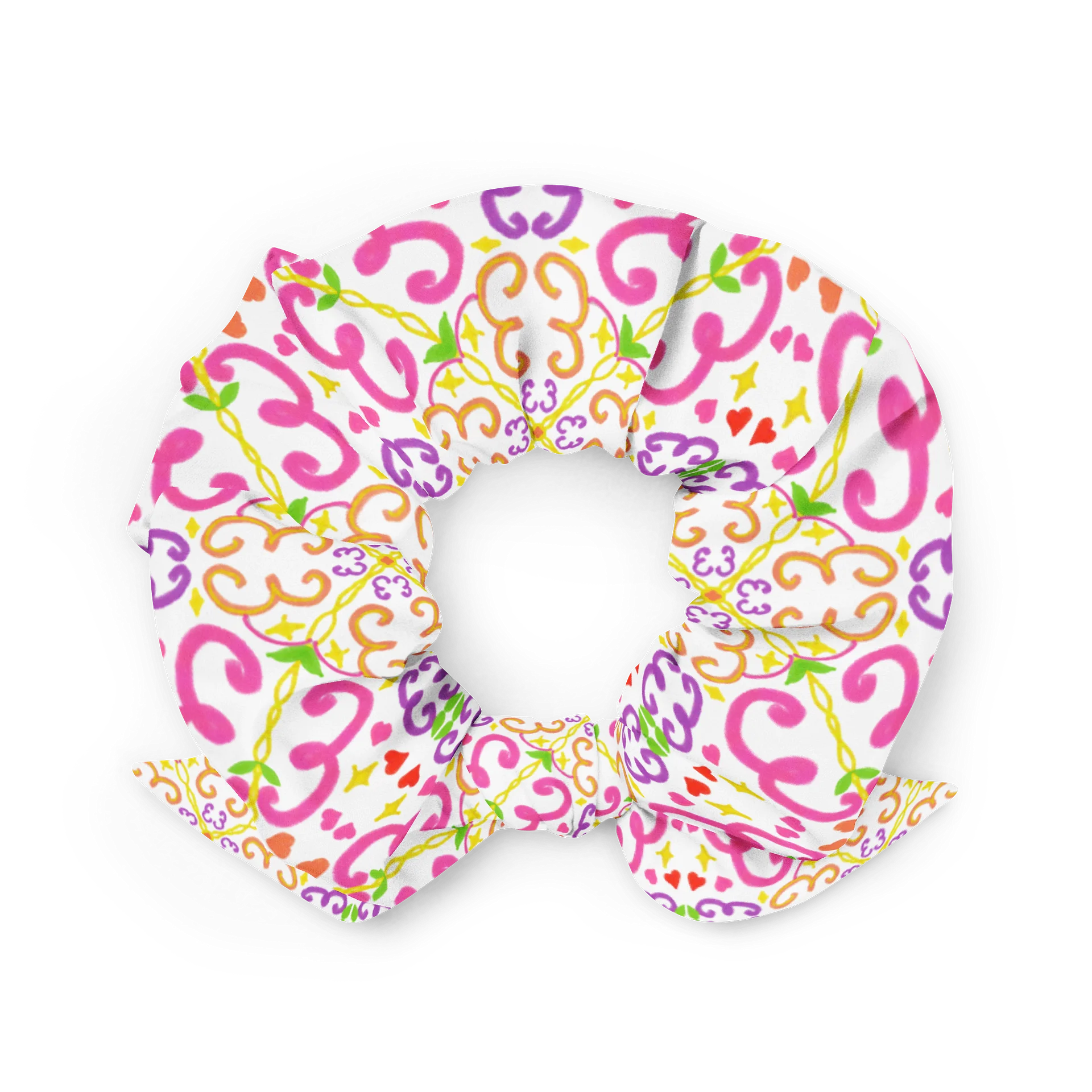 Elofina Butterfly Logo Pattern Hair Scrunchie product image (4)