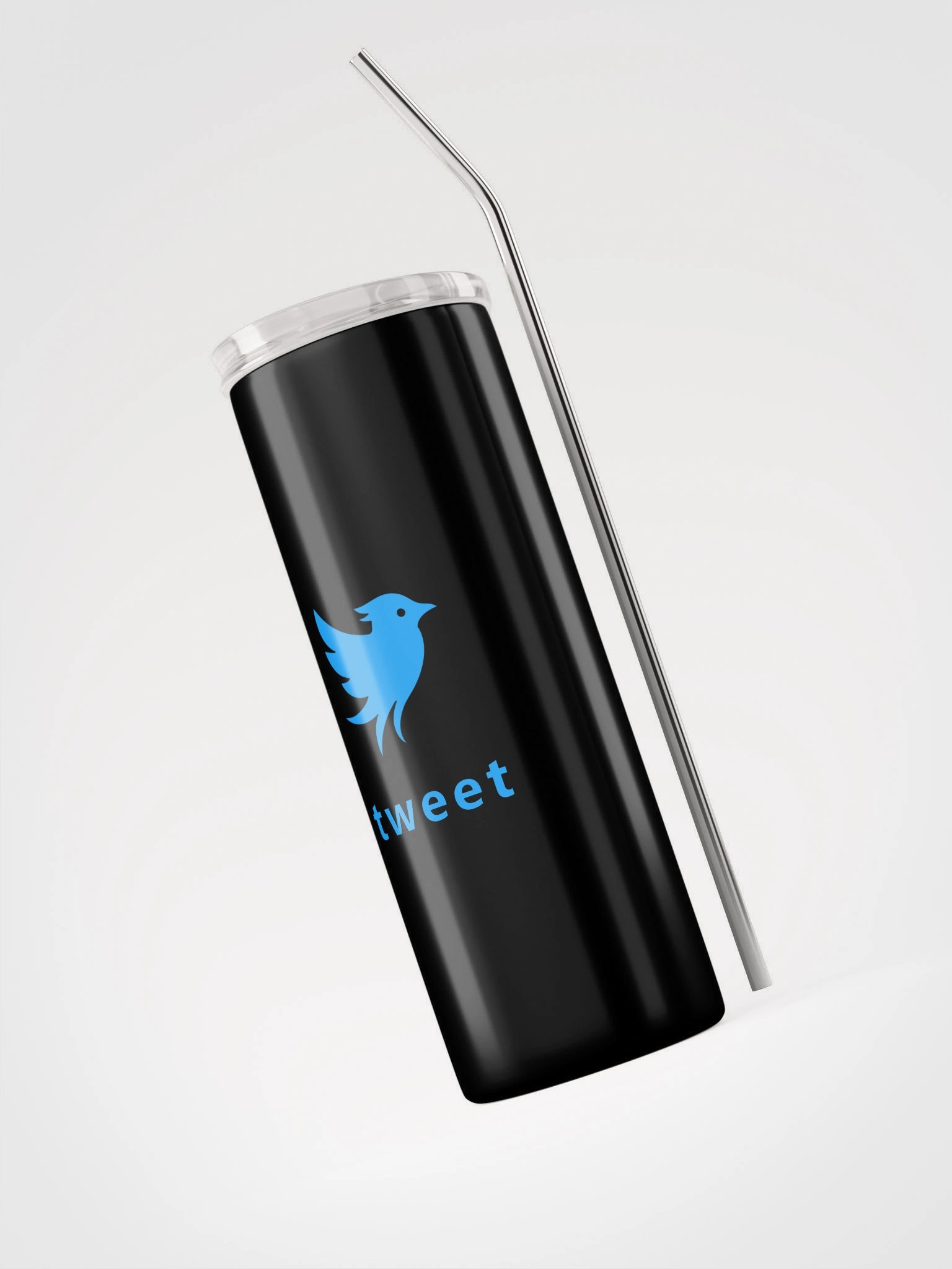 Tweet Logo - Black Stainless Steel Tumbler product image (3)