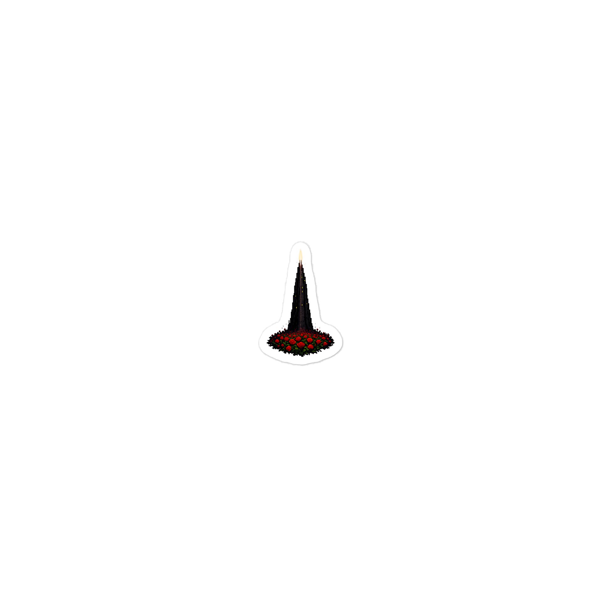 The Dark Tower Retro Pixel Art Laptop Sticker product image (1)