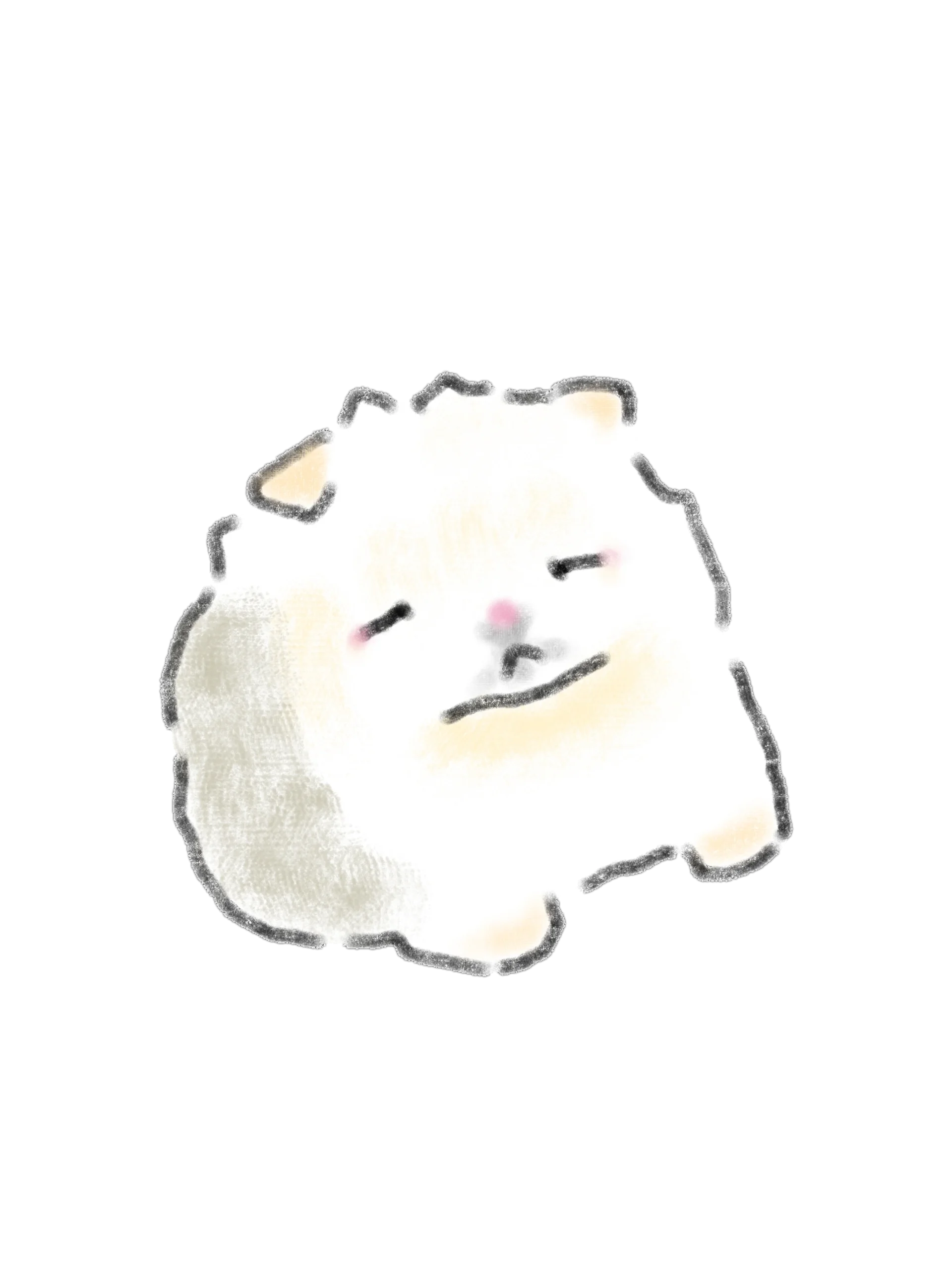 15 Hand-Drawn White Dog PNG Clipart Bundle product image (3)