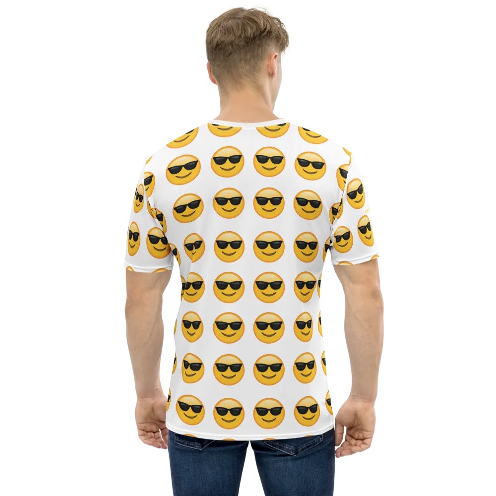 Cool Emoji - White - All-Over Print Crew Neck T-Shirt product image (4)