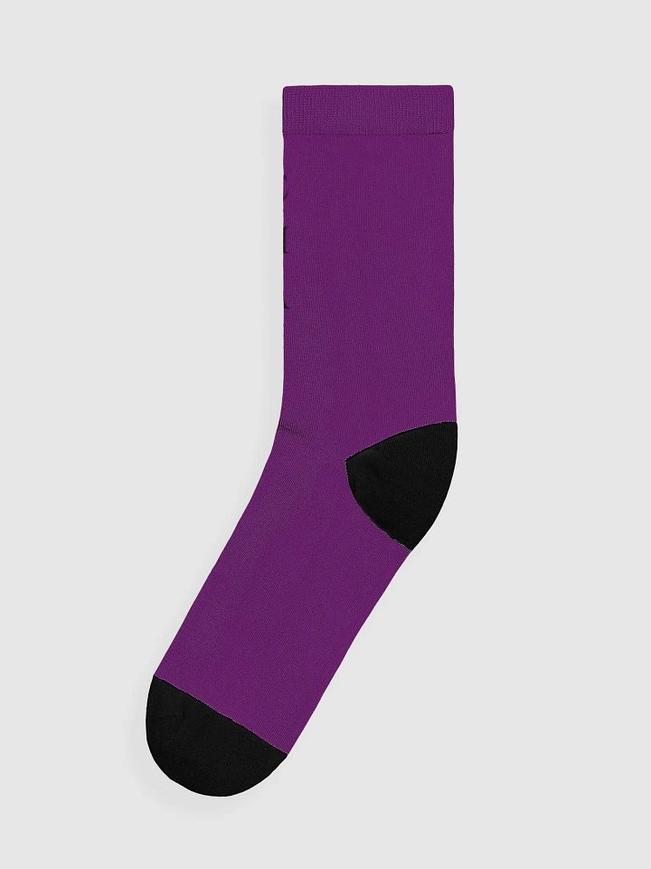 CG Crew Socks (Purple/Black) product image (1)