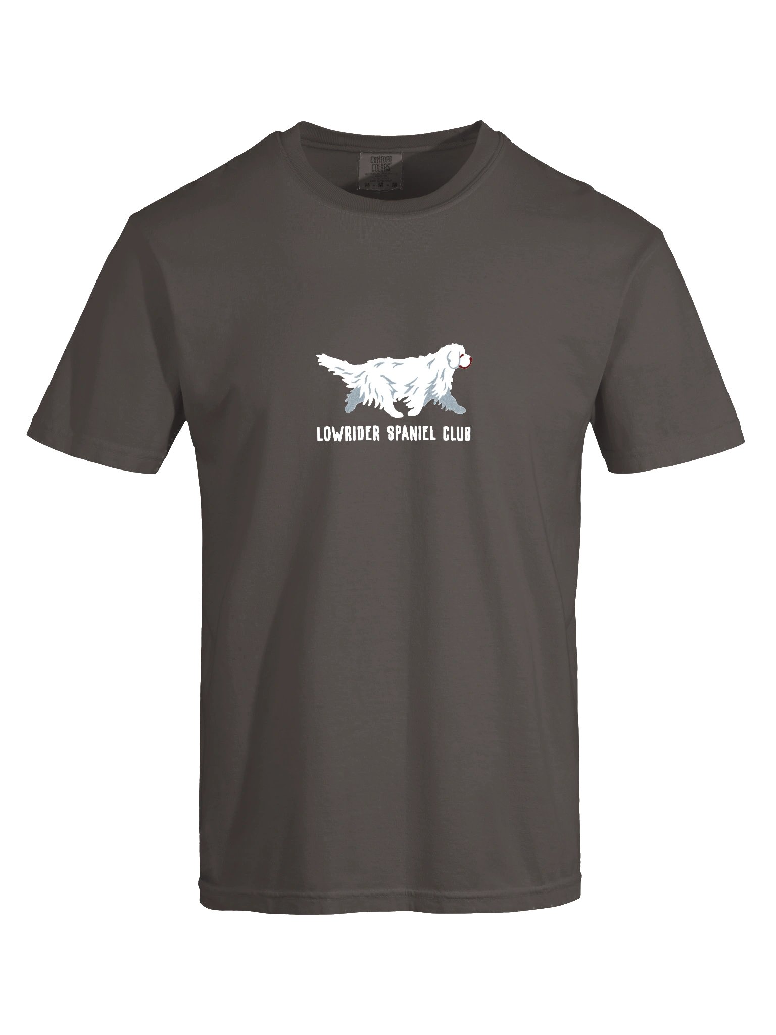 Lowrider Spaniel Club T-Shirt(Embroidered) of a Clumber Spaniel(White) product image (10)