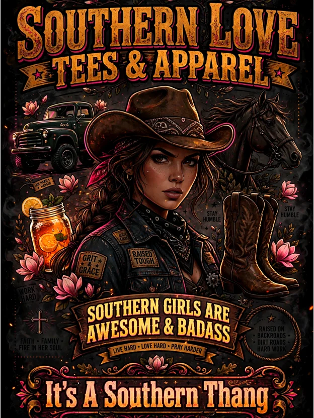 Southern Girl Badass (Dark) product image (1)