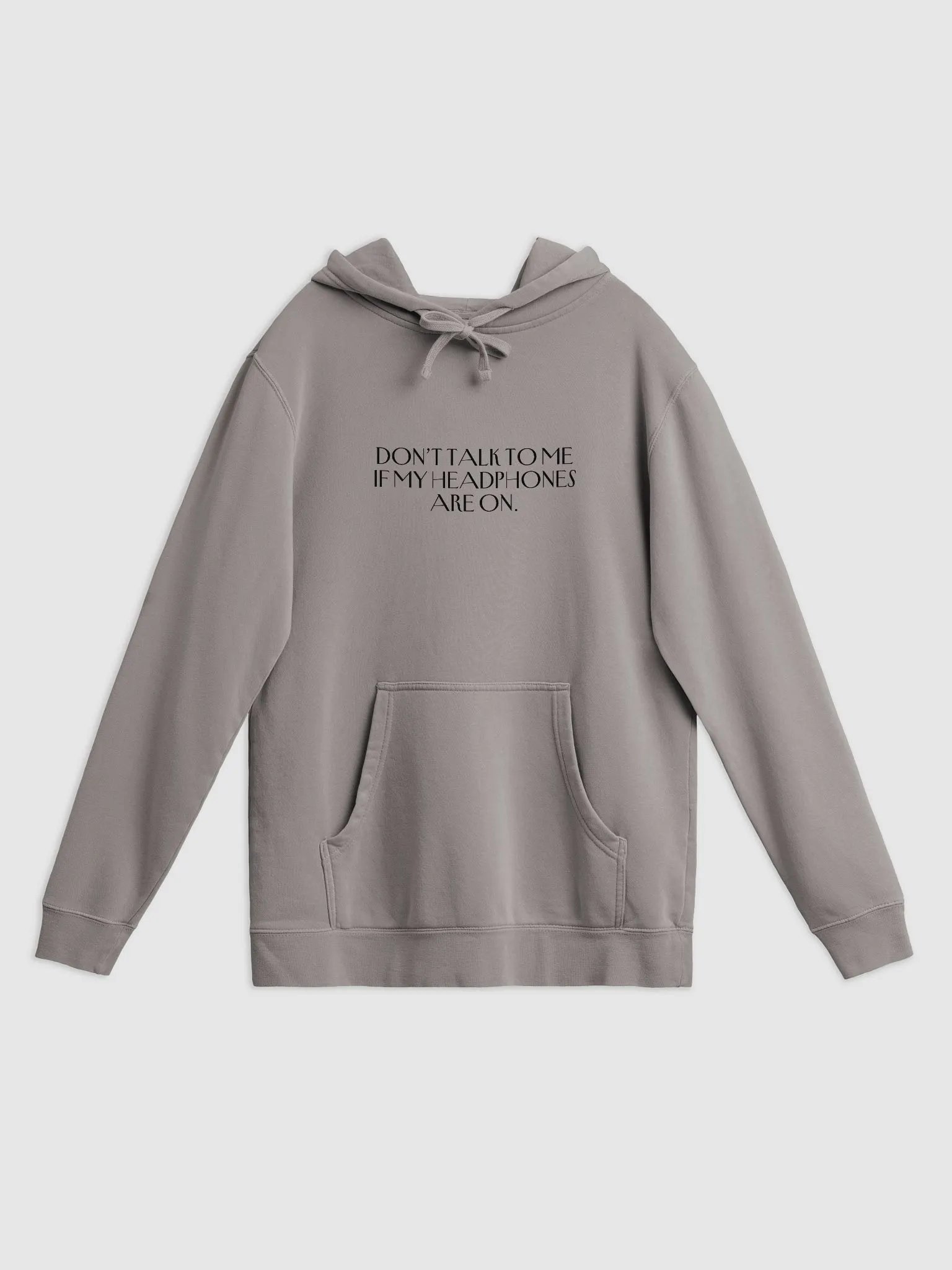 HEADPHONES ON (variant 1) printed pigment hoodie product image (7)