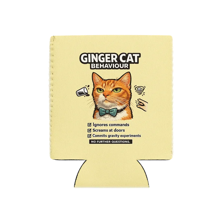 Ginger Cat Behavior Can Cooler product image (1)