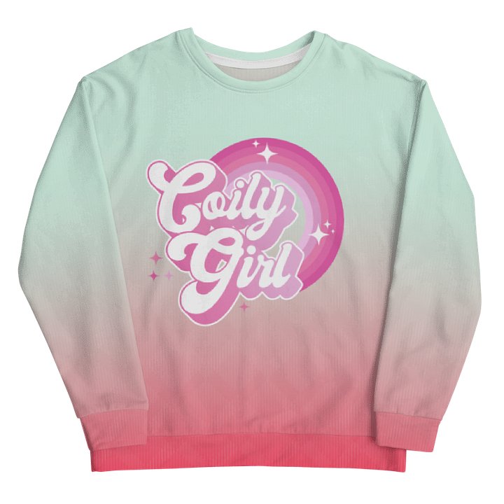 Coily Girl Pink Tie-Die Crewneck product image (2)