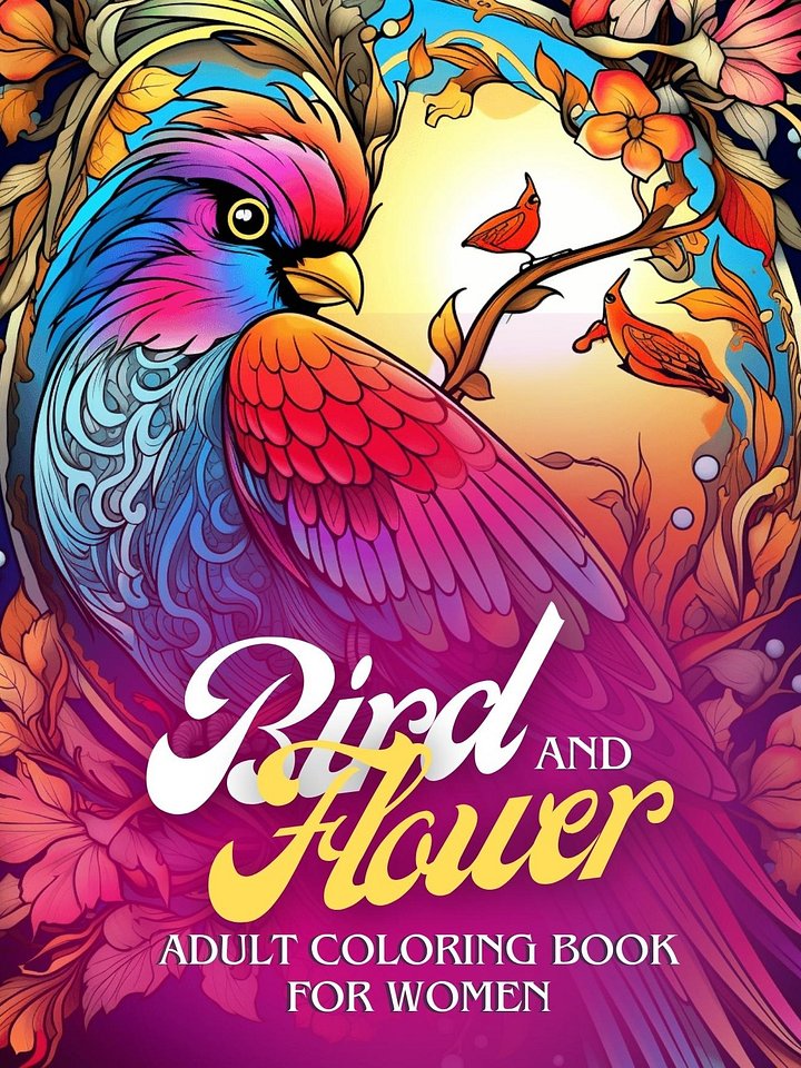 🌟 Coloring Book: Birds & Flowers – A World of Color Awaits! 🌟 product image (1)