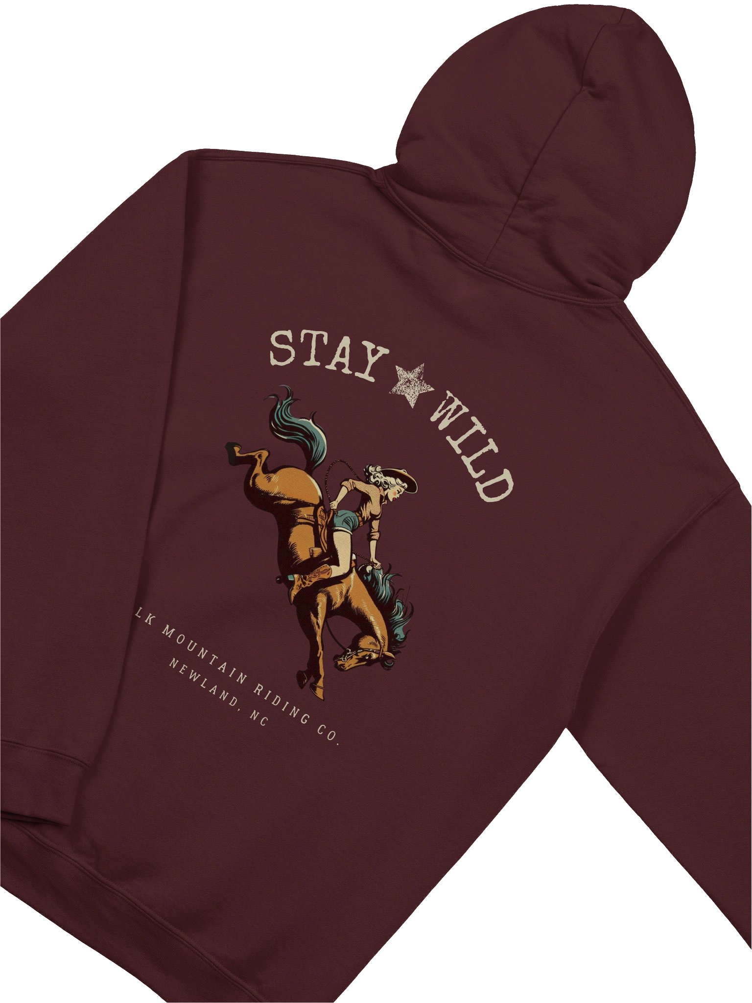 Stay Wild + EMRC Logo Classic Hoodie (Dark Colors + Cream) product image (21)