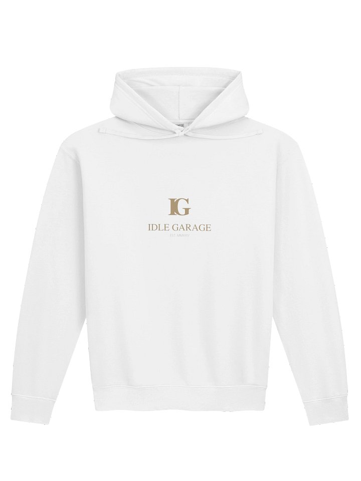 Idle Garage Gold IG Logo Persian Hoodie product image (1)