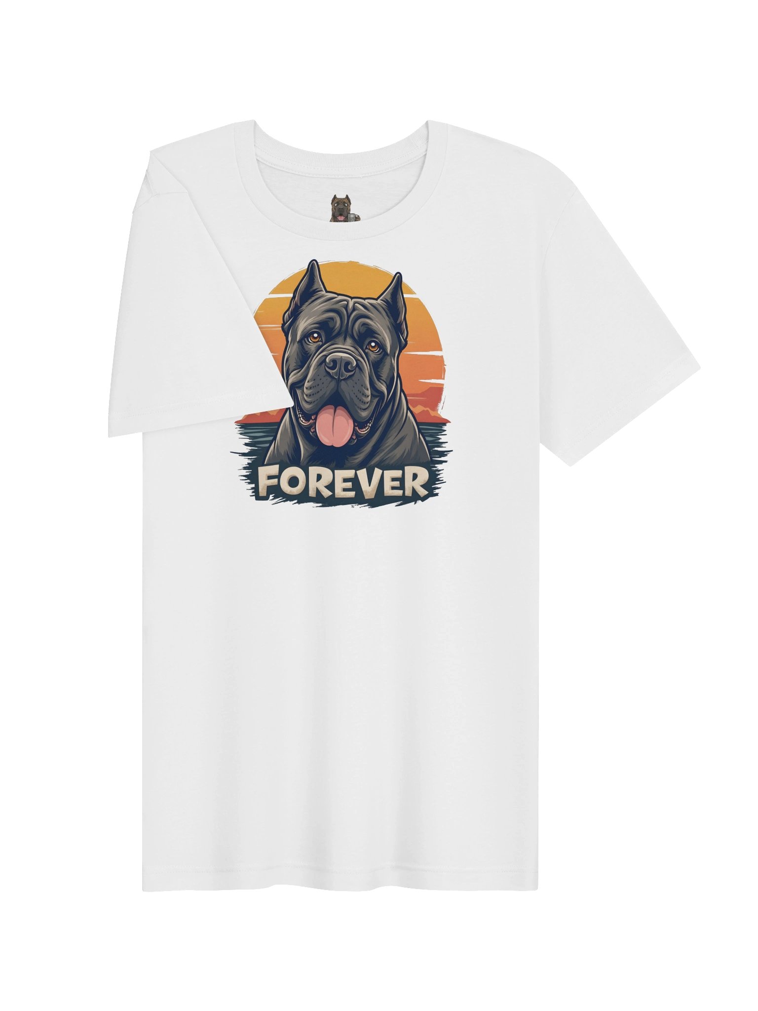 Cane Corso Forever T-Shirt – Black Cane Corso Sunset Portrait product image (22)