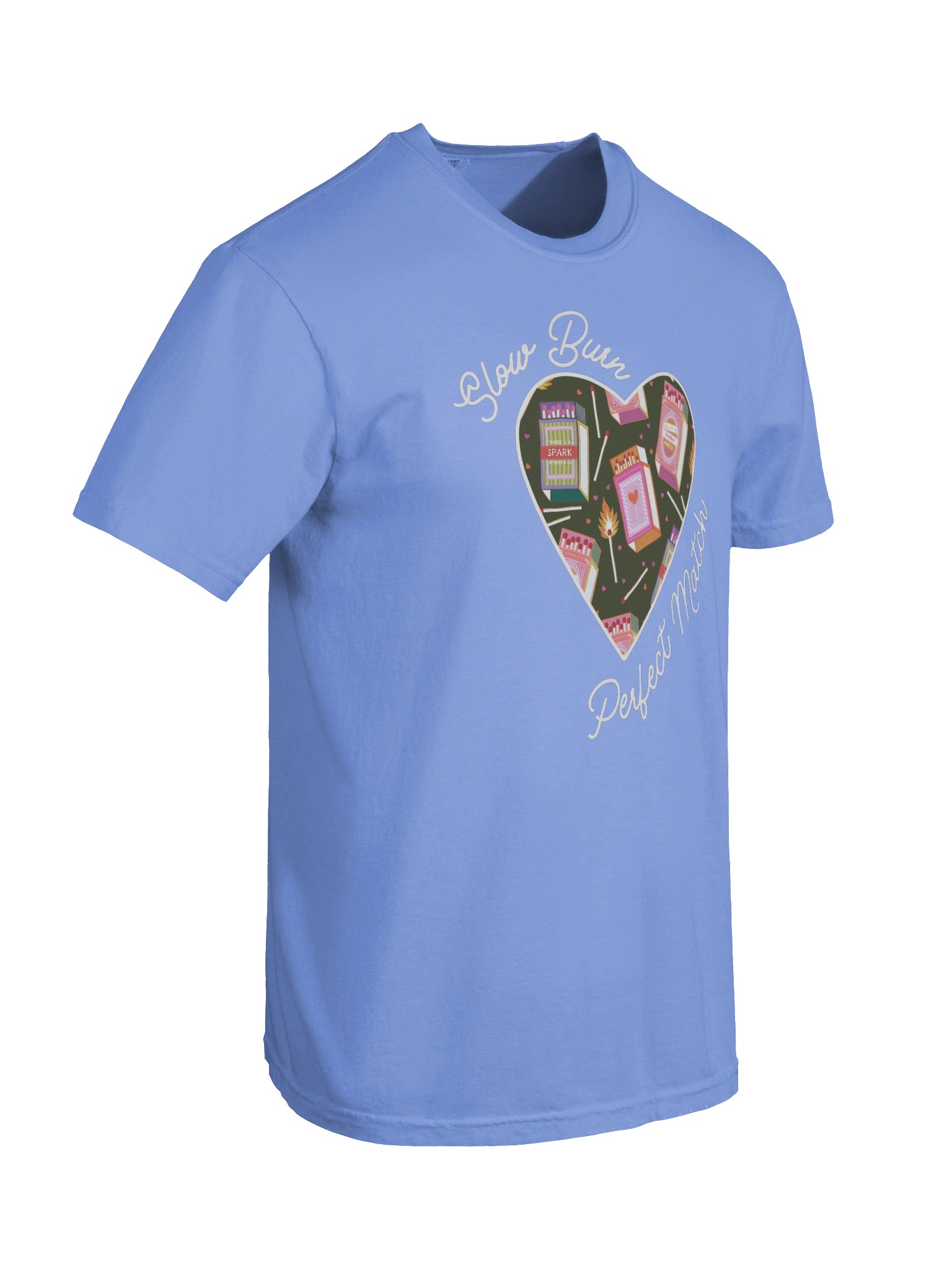 Slow Burn Perfect Match | White lined colorful heart logo - CC product image (6)