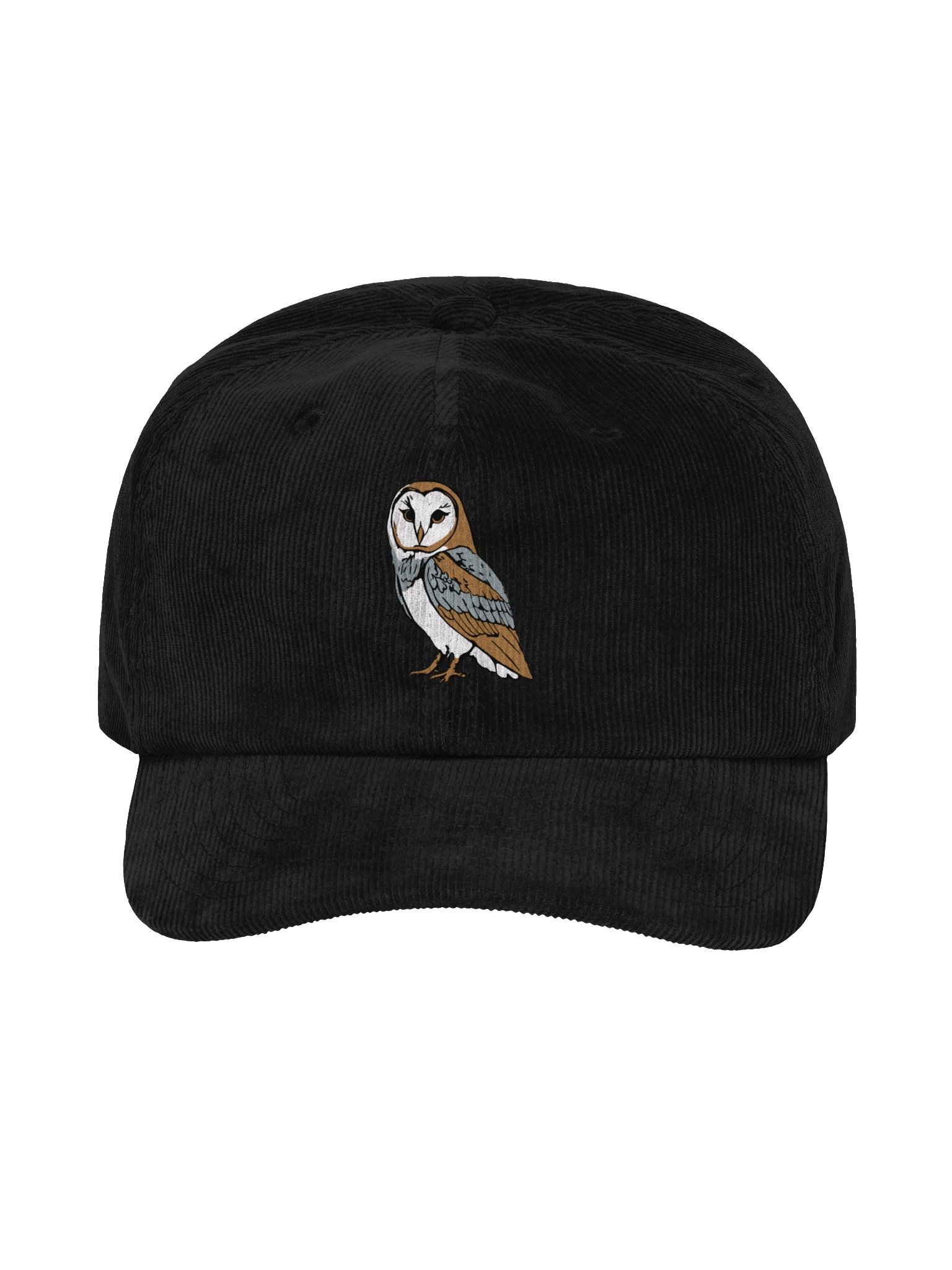 Barn Owl Embroidered Corduroy Hat product image (1)