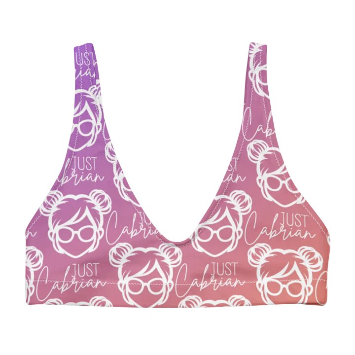 JustCabrian Logo bikini top product image (1)