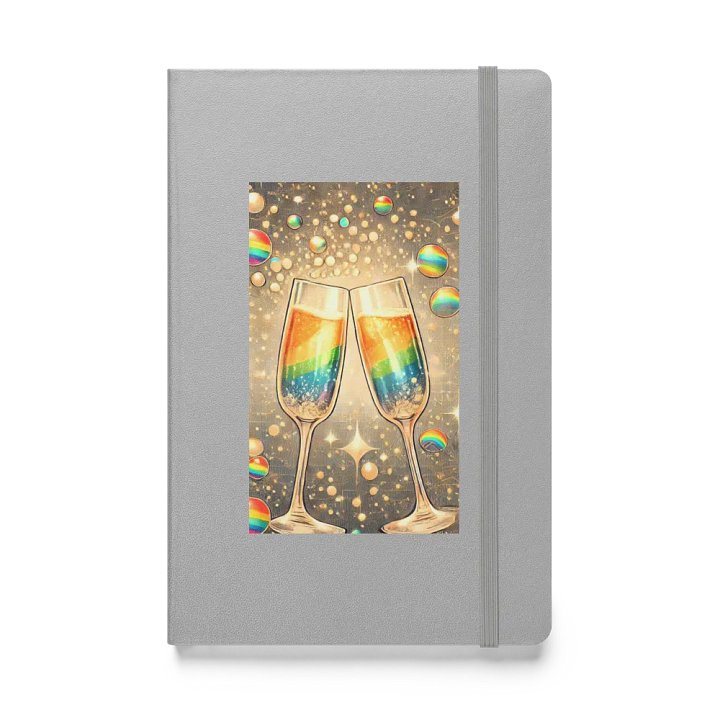 Rainbow Champagne Celebration Journal / Guestbook - SILVER product image (1)