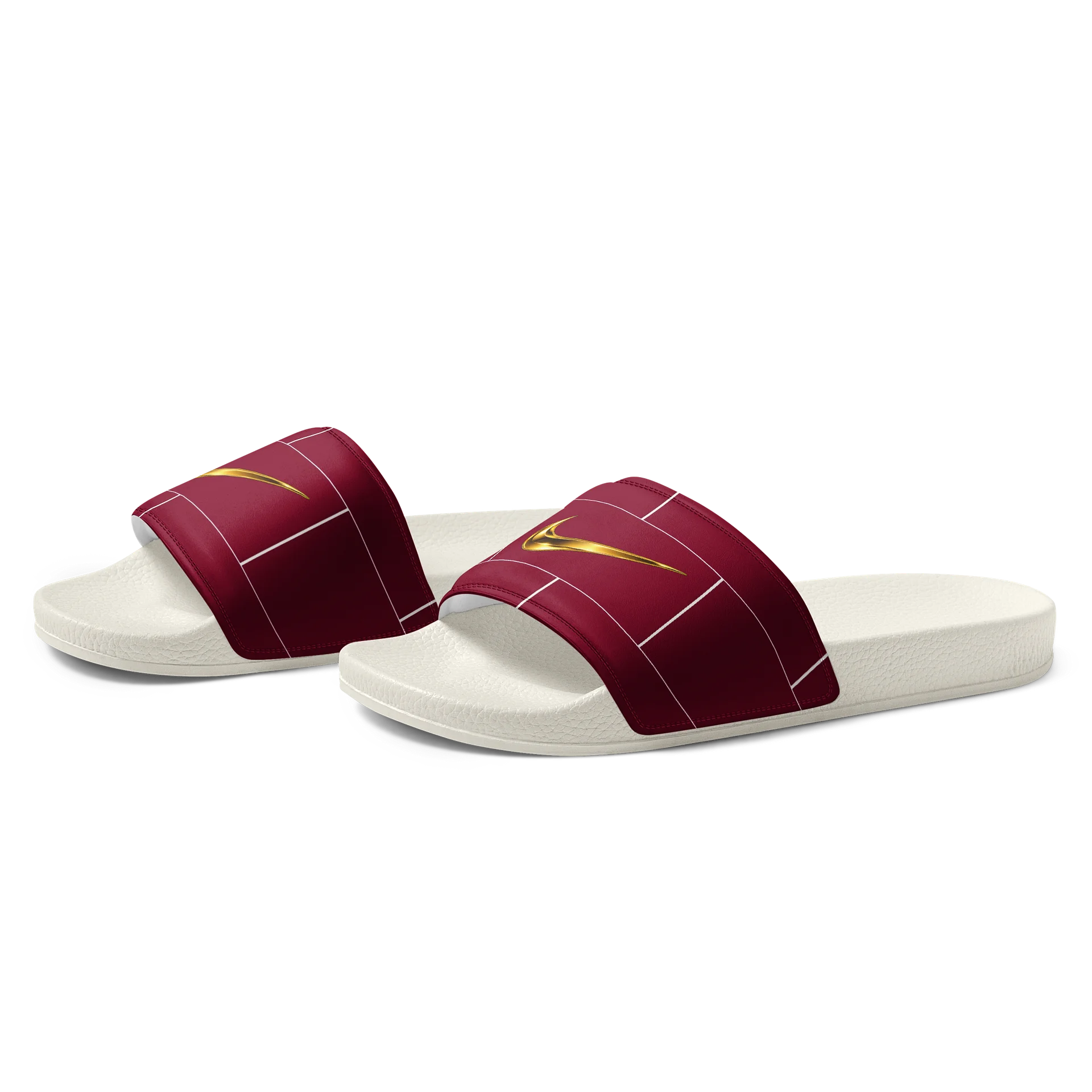 Maroon Brick Nike Swoosh Women's Slides product image (6)