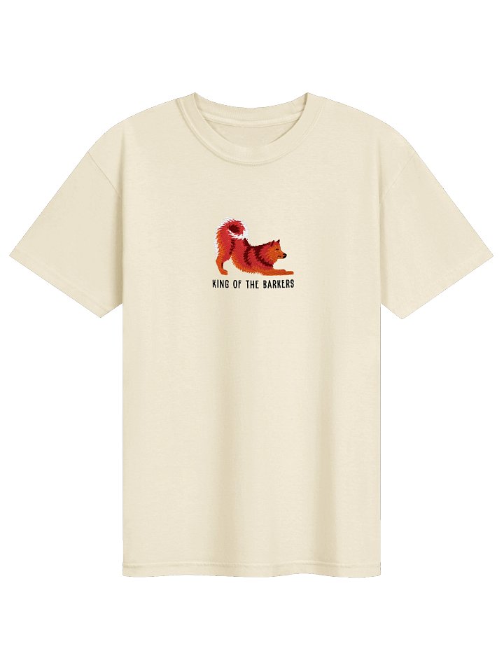 King of the Barkers T-Shirt(Embroidered) of a Finnish Spitz(Red) product image (41)