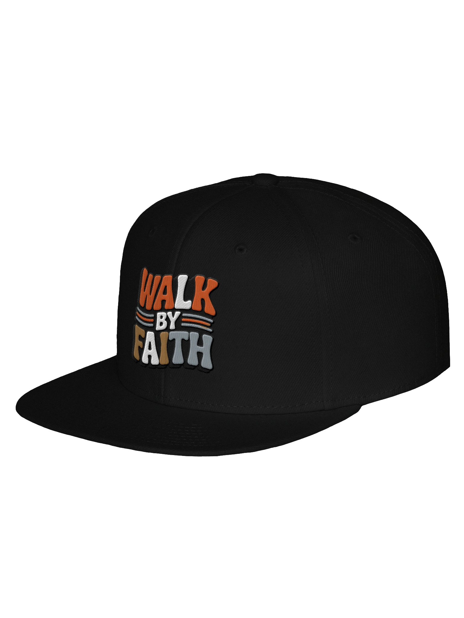 Walk By Faith Embroidered Snapback Cap with Right logo product image (15)