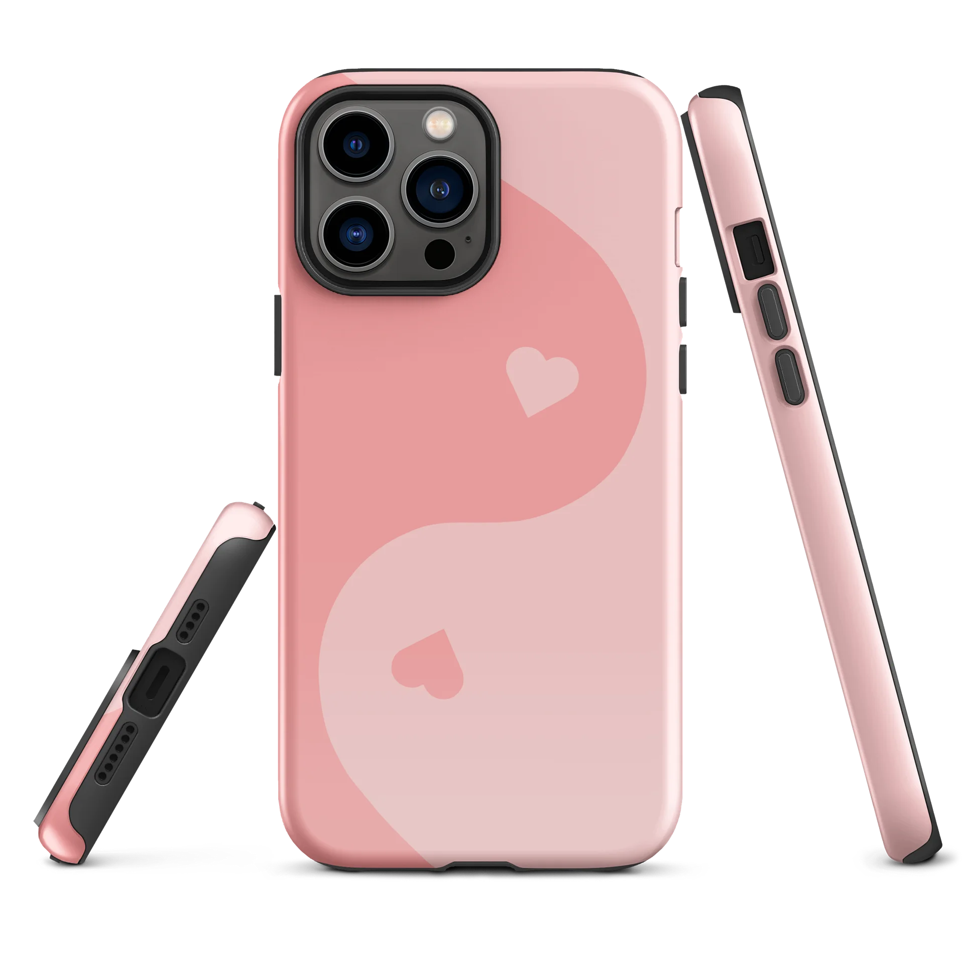 Baby Pink Yin Yang Heart iPhone Case product image (2)