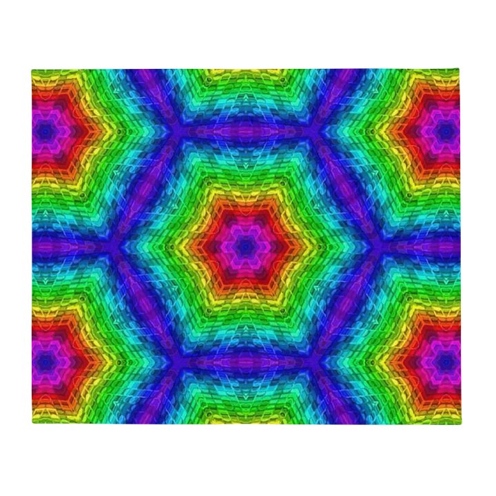 Colorful Hexagons Throw Blanket product image (13)