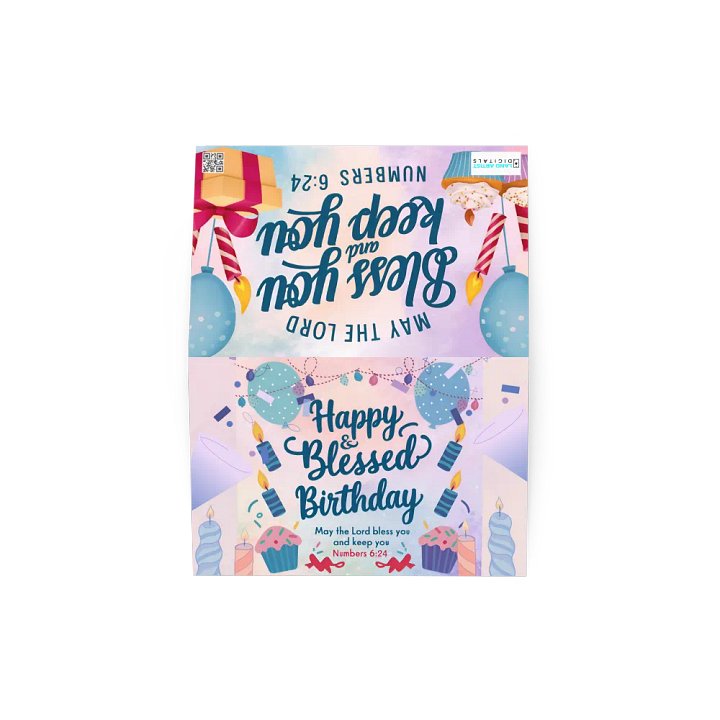 Happy & Blessed Birthday Card product image (2)