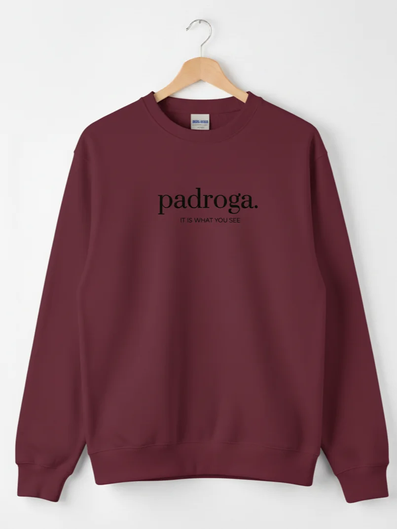 padroga. essentials maroon embroidered logo product image (12)