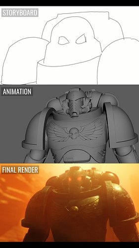 Breakdown going from storyboard to animation to final render for Helldivers 40,000!

#helldivers2 #helldivers #warhammer40k #...