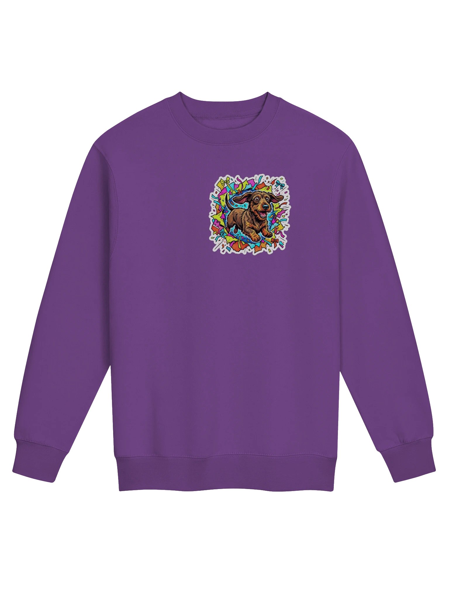 Wrapping Paper Chaos Dachshund Heart Crewneck product image (1)