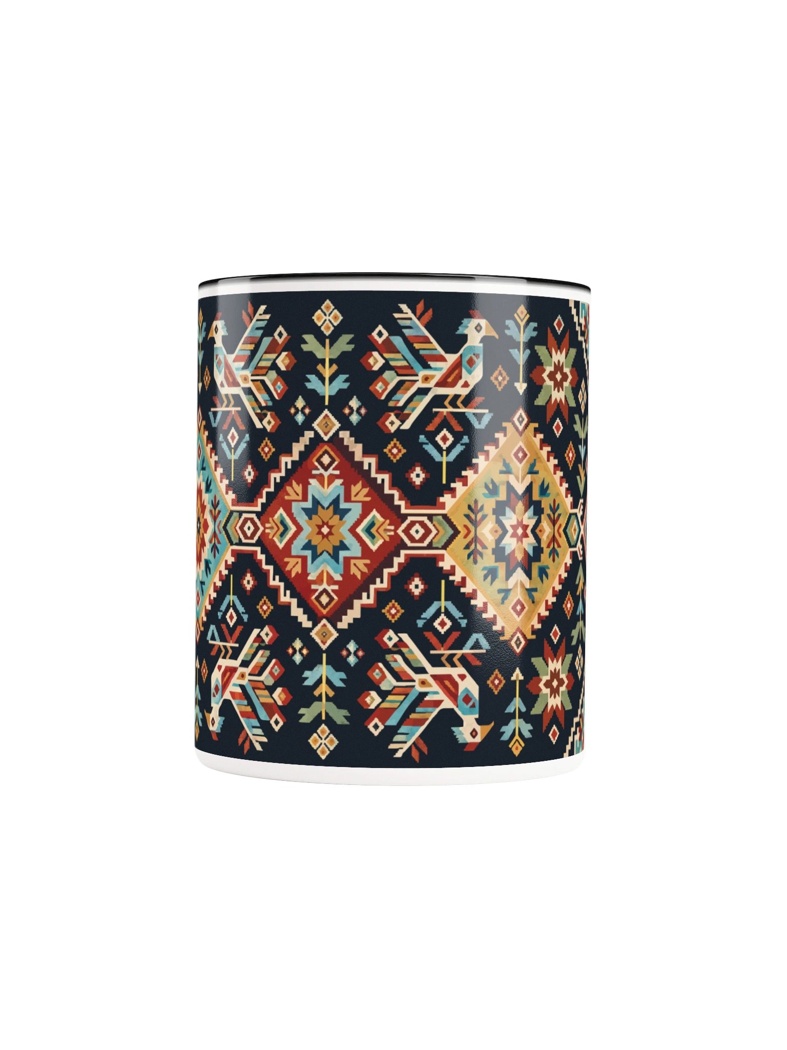 Folk Art Mug – Midnight Mosaic product image (6)