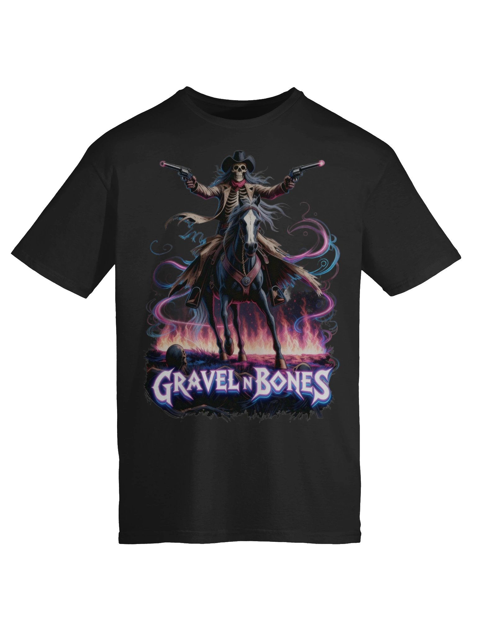 Gravel N Bones – Neon Night Rider Tee product image (9)