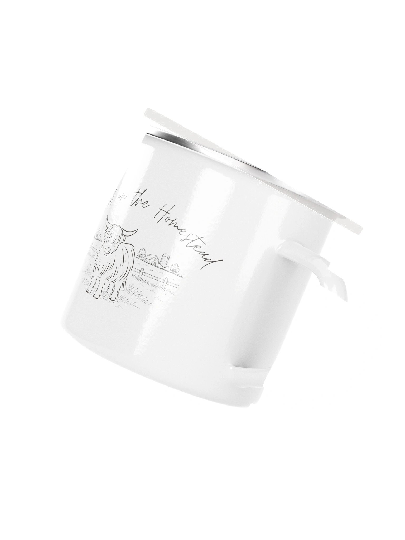 Raised on the Homestead Enamel Mug product image (4)