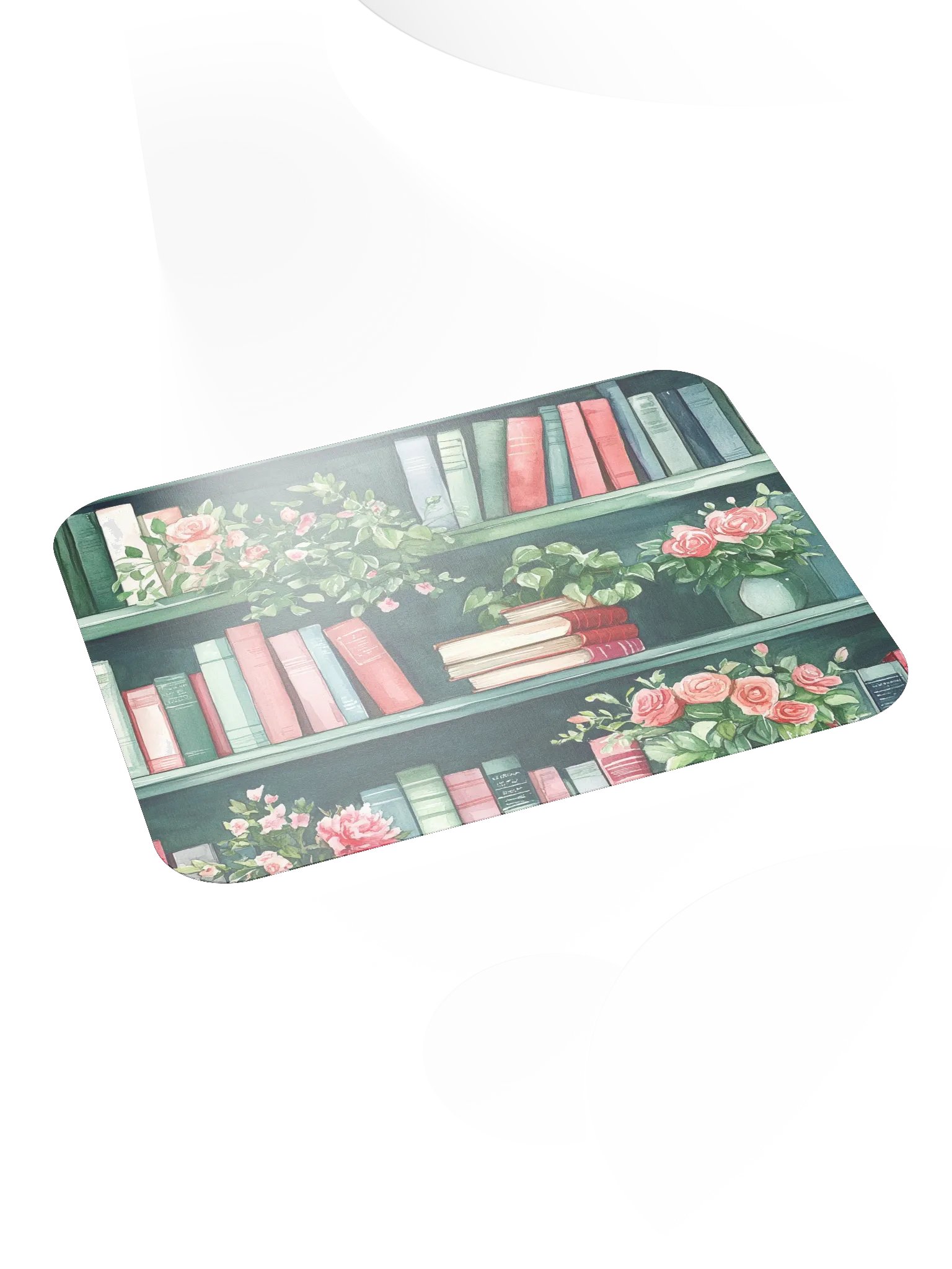 Green Bookshelf Mouse Pad by Treasure Pie product image (5)