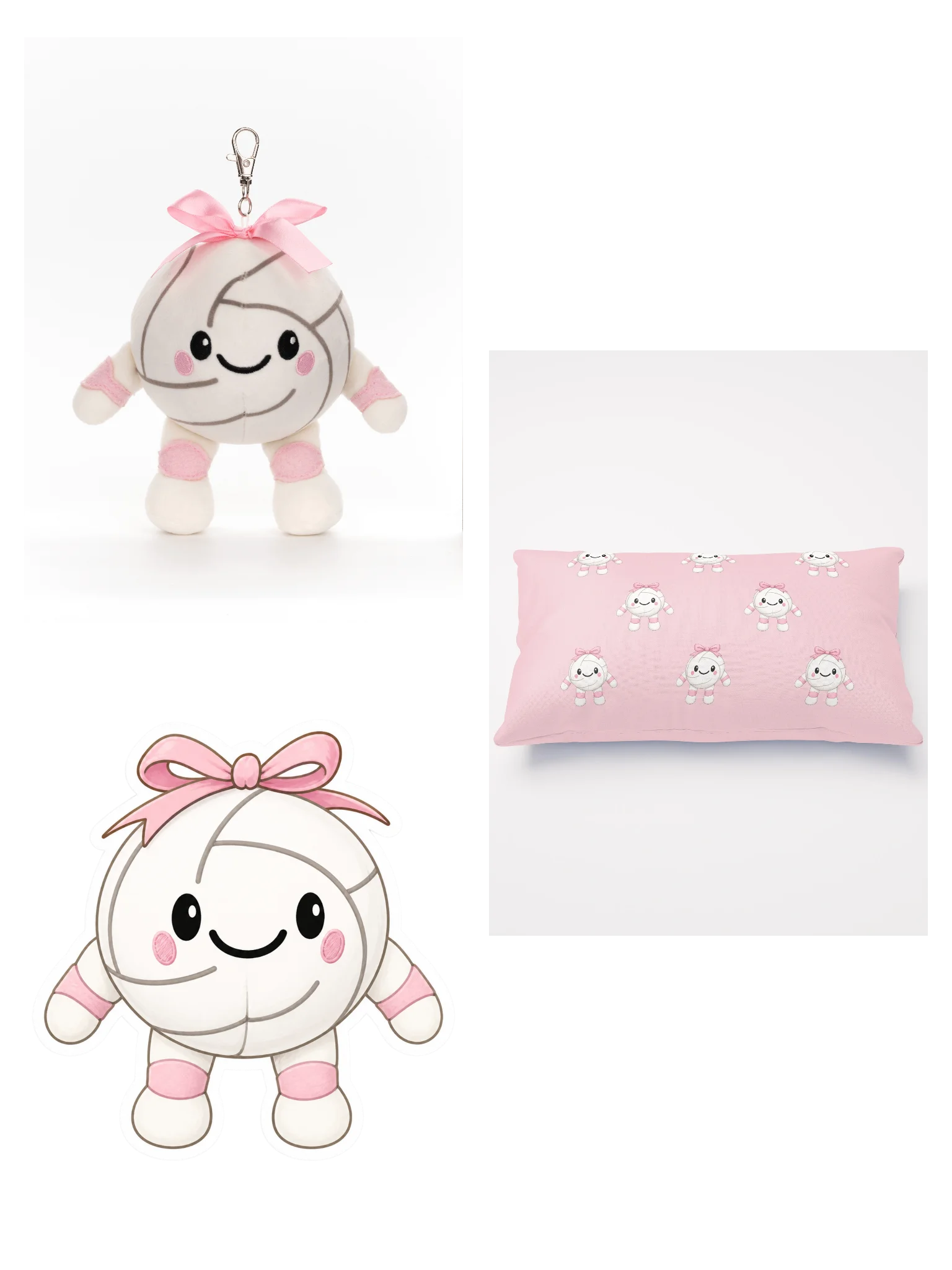Volley Dolly Bag Charm, Pillow & Sticker Set product image (2)