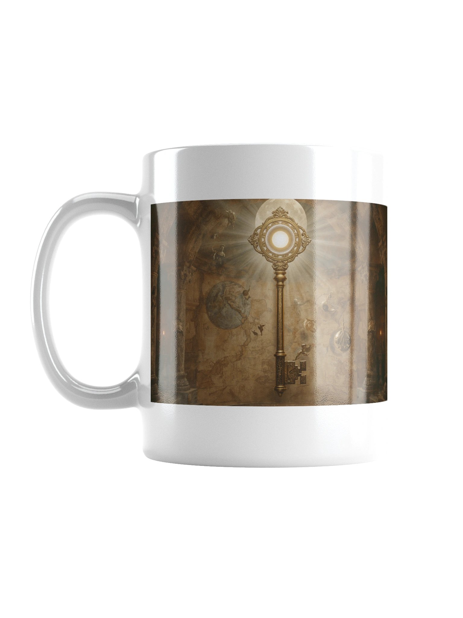 The Gatekeeper’s Key – Eternal Archive | Ceramic Mug product image (1)