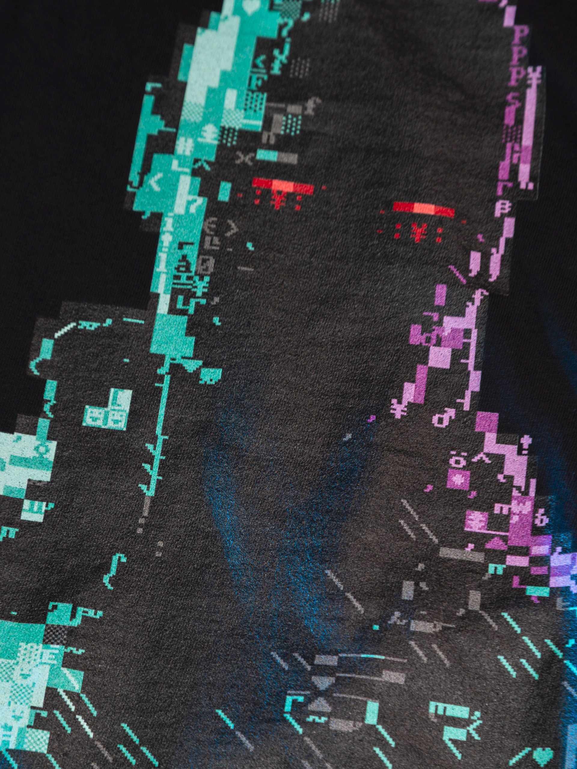 Ghost in the Wires ASCII Art T-Shirt product image (1)
