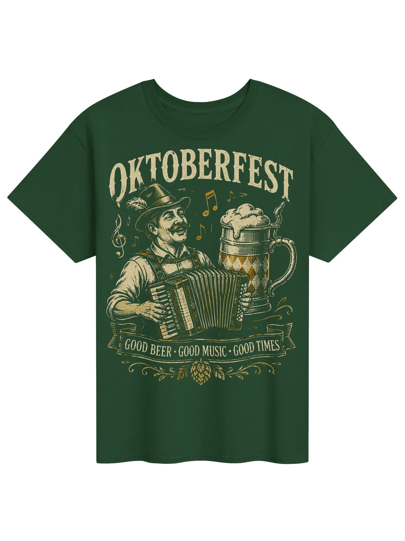 Oktoberfest Good Beer Good Music Vintage Tee