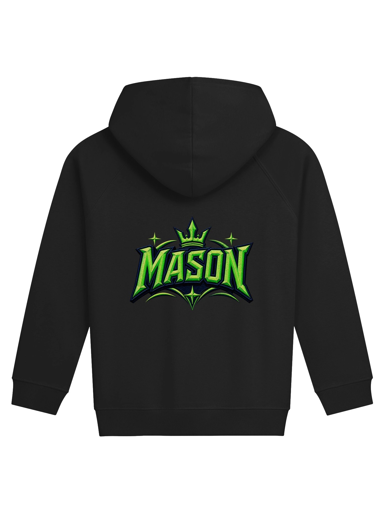 Mason Neon Green Kids Hoodie product image (3)